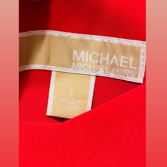 NWOT Brand new, never worn Michael Kors Dress size 6 Red - Picture 4 of 8